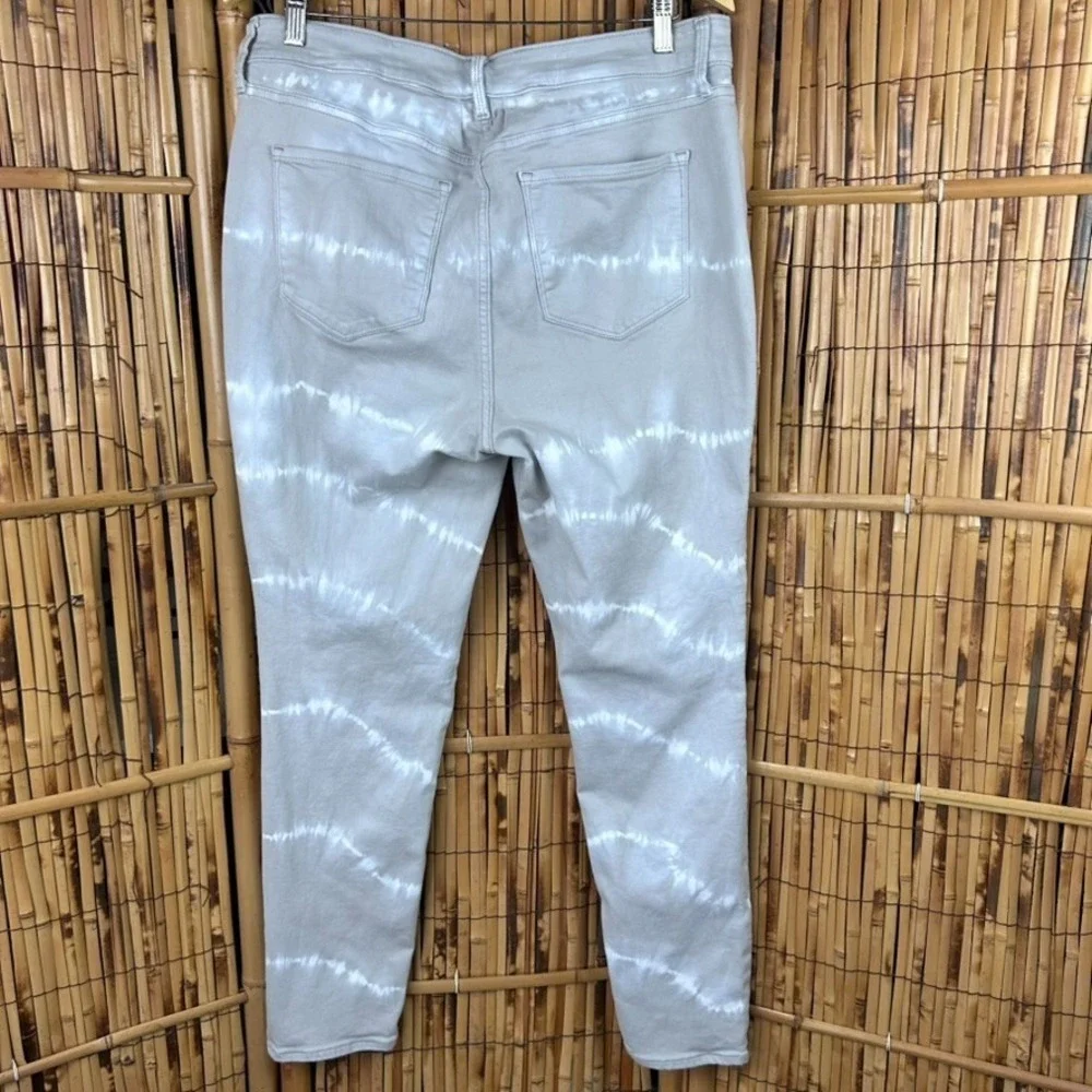 OLD NAVY Women's Jeans Rockstar Super Skinny High Rise Stretch Tie Dye Tan Sz 16